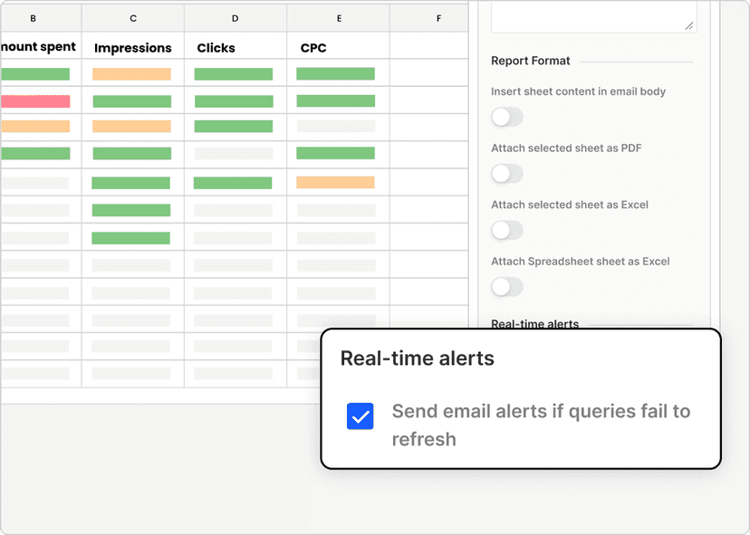 Two Minute Reports white label reports showing branded client deliverables with custom logo and colors